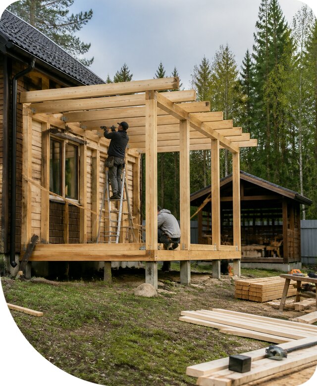 Строительство пристроек и построек на участке в Владикавказе